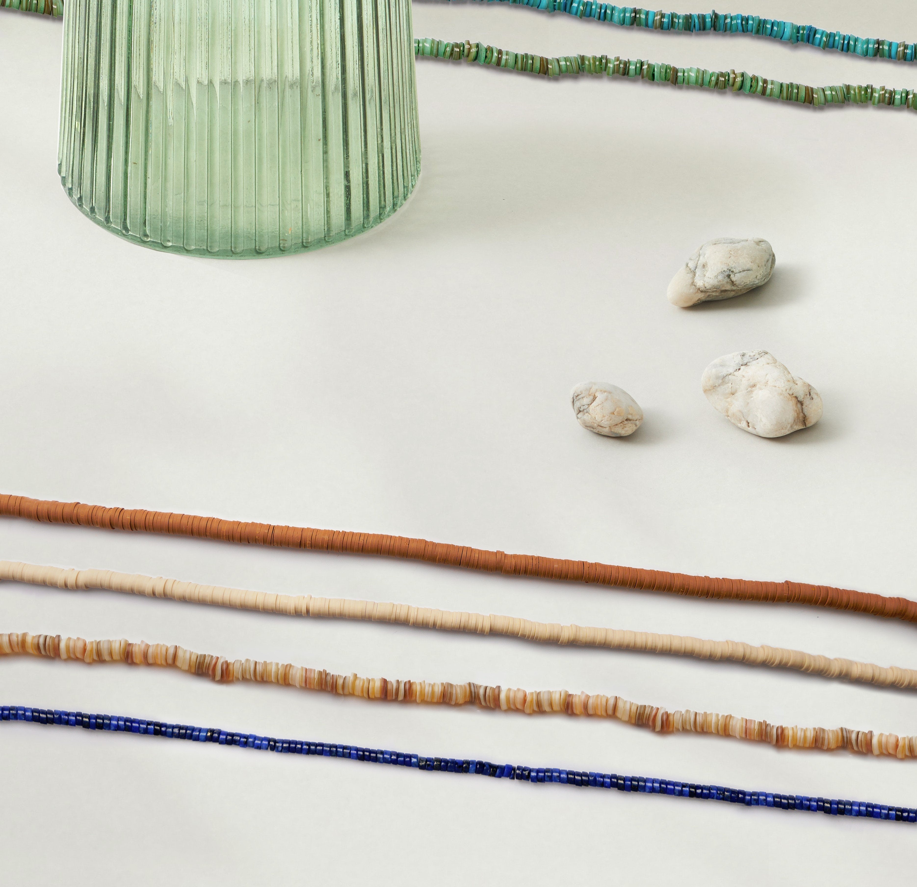 Perles plates ou perles Heishi en forme de rondelles