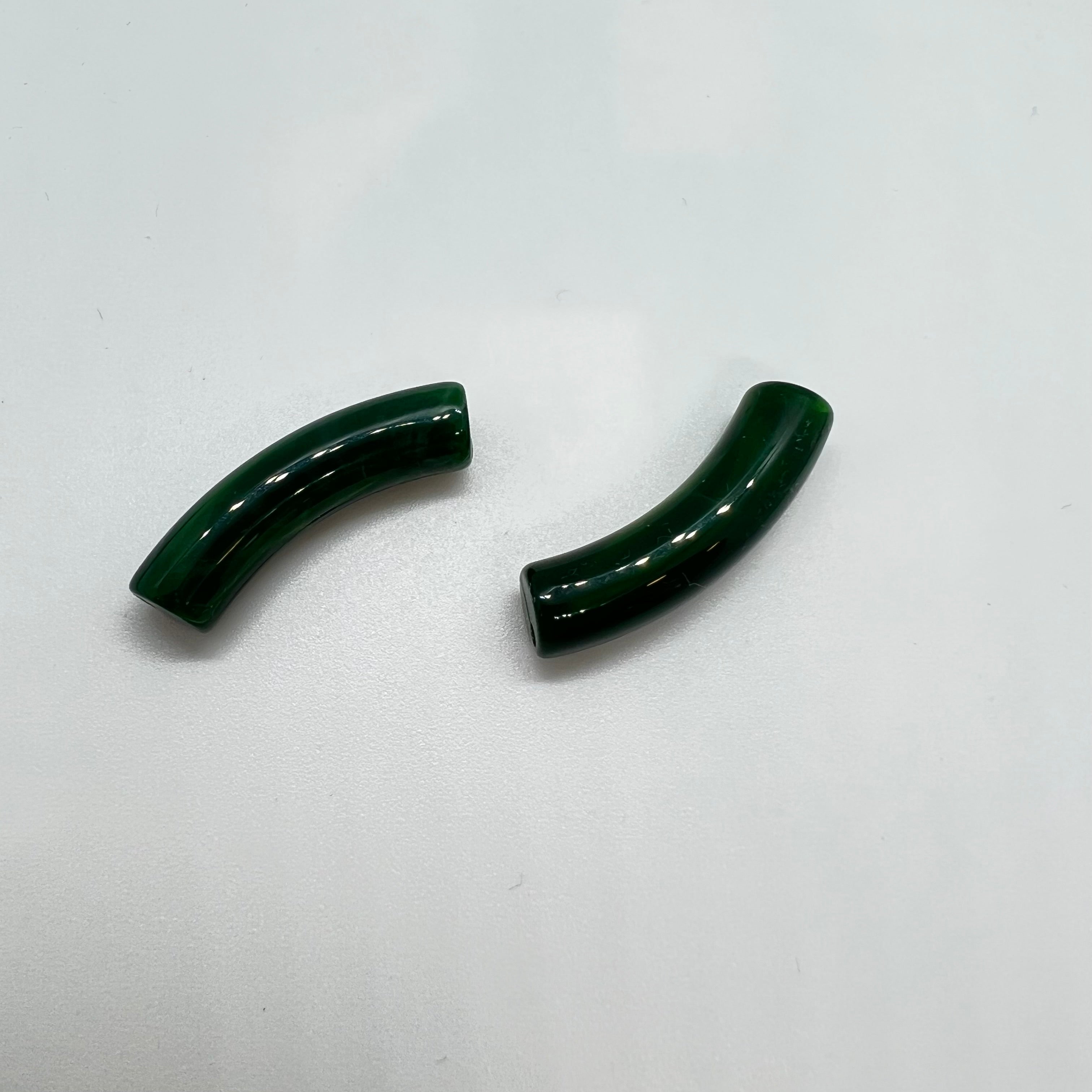 Perles tube S "Marbré" 32mm x5