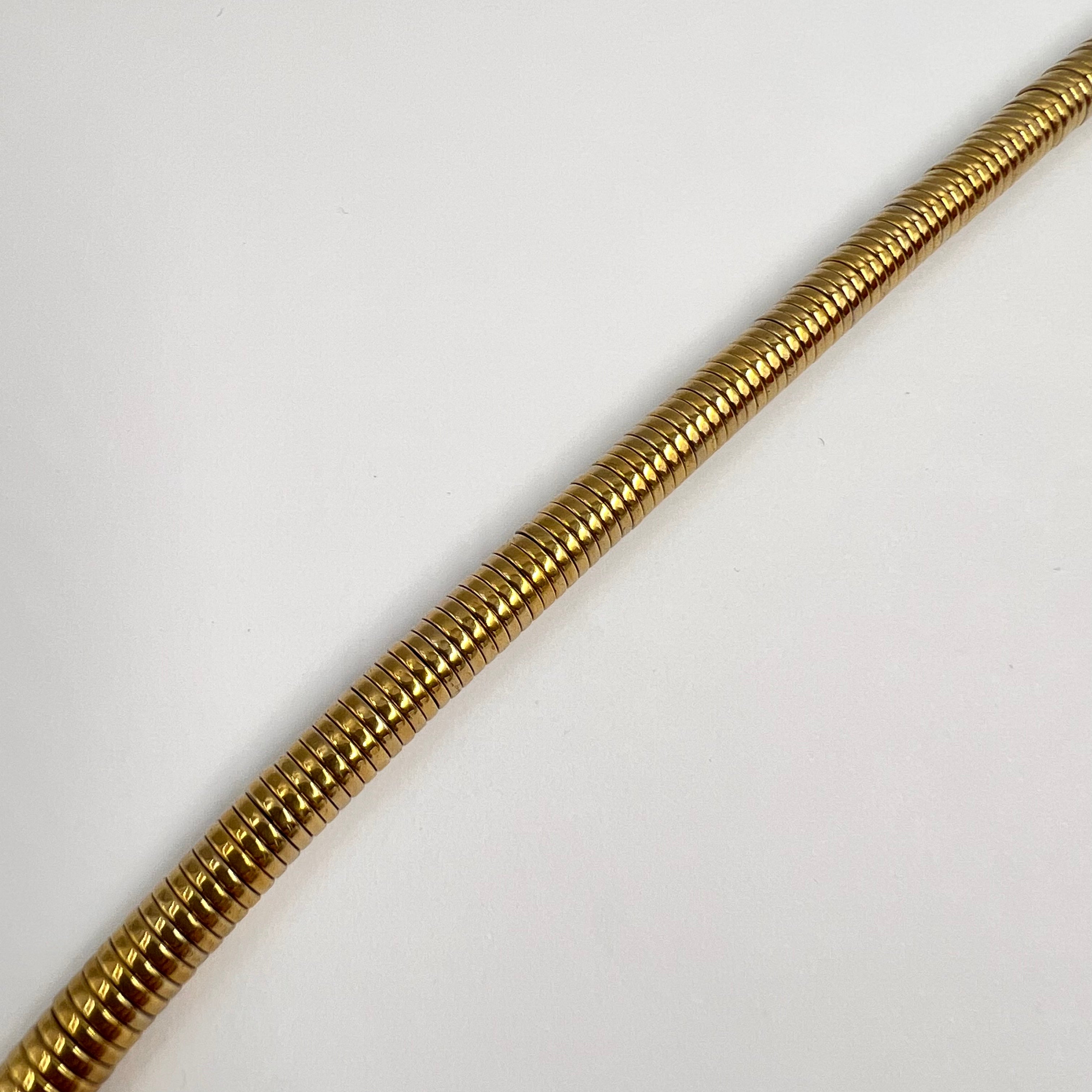 Heishi en hématite doré