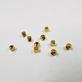 Cubes acier/doré x10