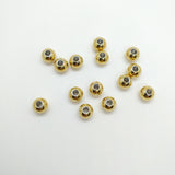 Boule intercalaire dorée x10