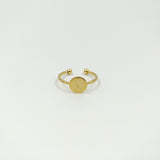 Bague plateau sans rebord