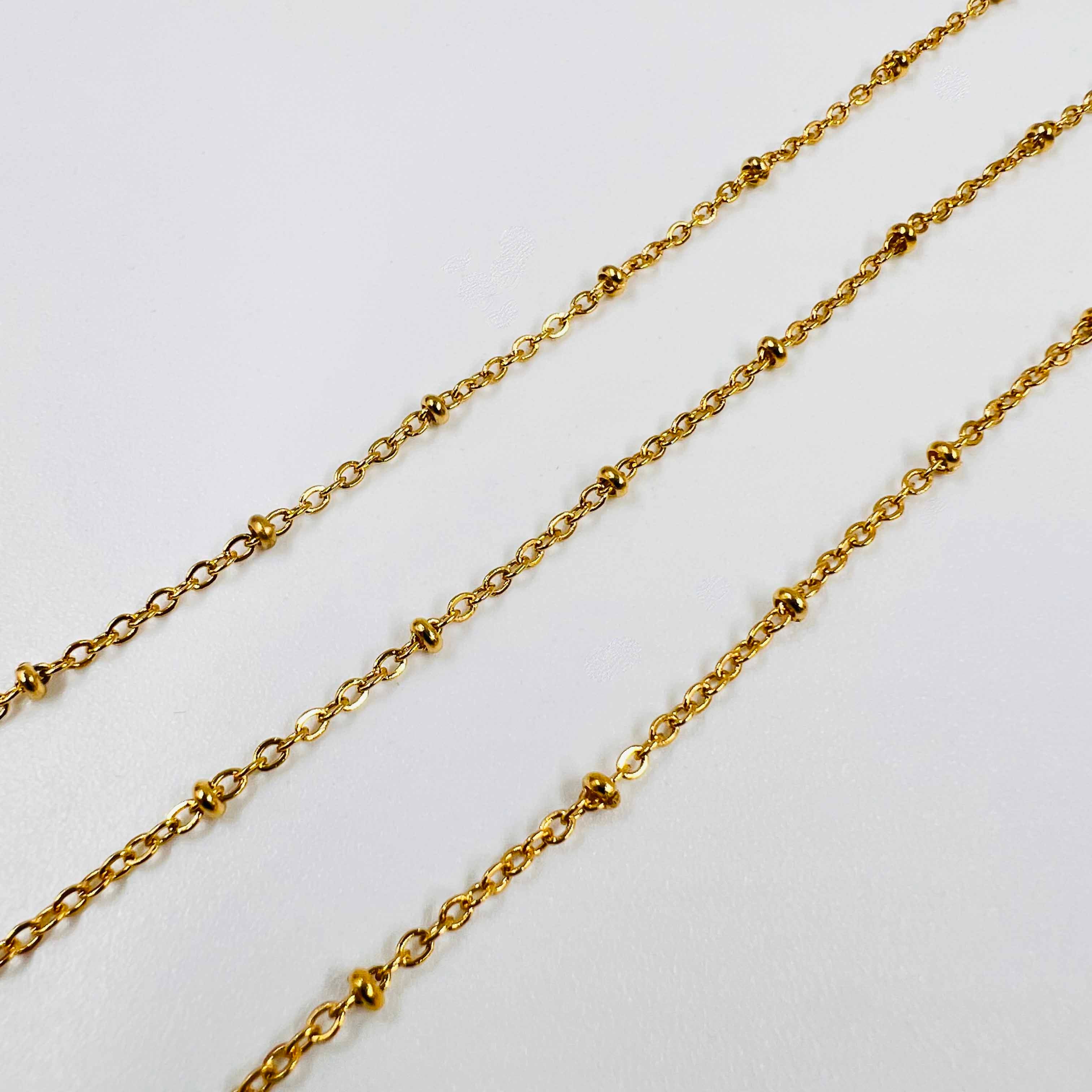 Chaîne bille - maille ovale