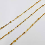 Chaîne bille - maille ovale