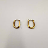 Créoles Oblong lisses x2