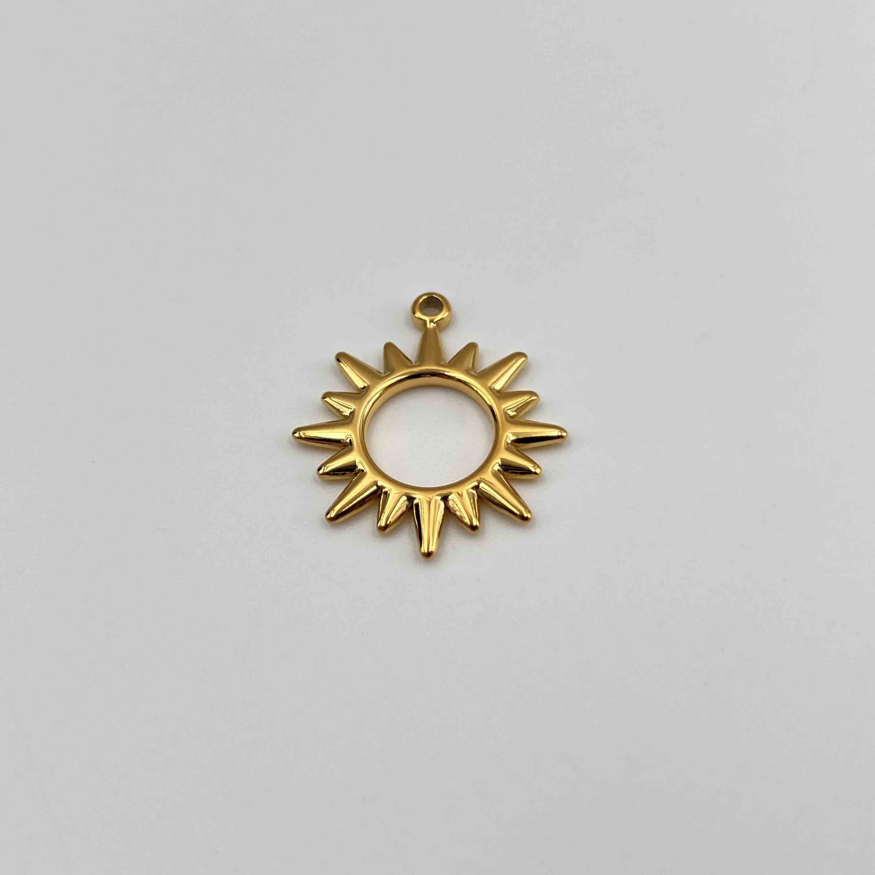 Pendentif soleil anneau
