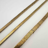 Heishi carré en hématite doré