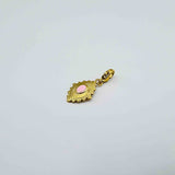 Charm losange soleil (20x12mm)