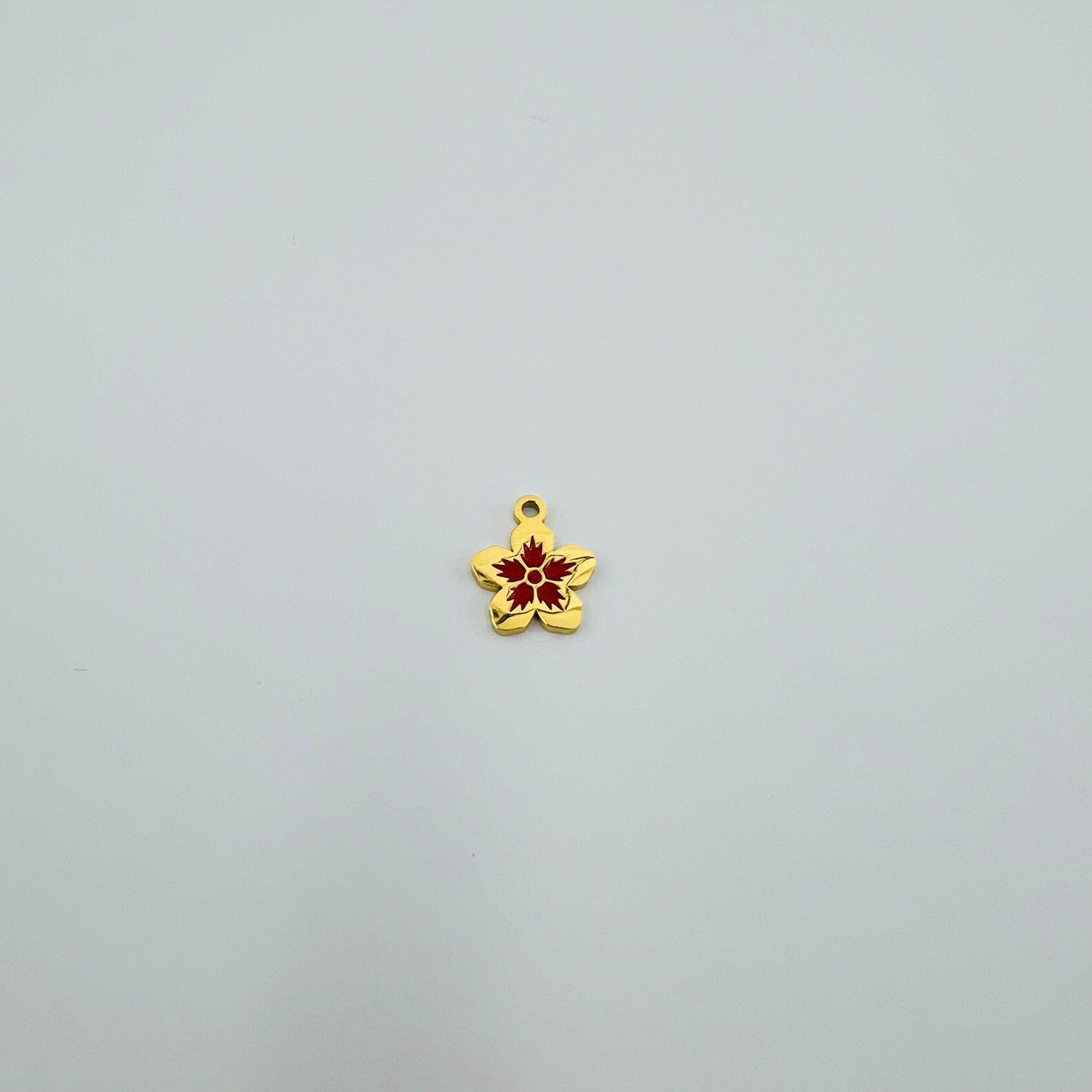 Petite fleur colorée (10x10mm)