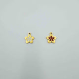 Petite fleur colorée (10x10mm)