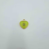 Cœur superposé émaillé (19x19mm)