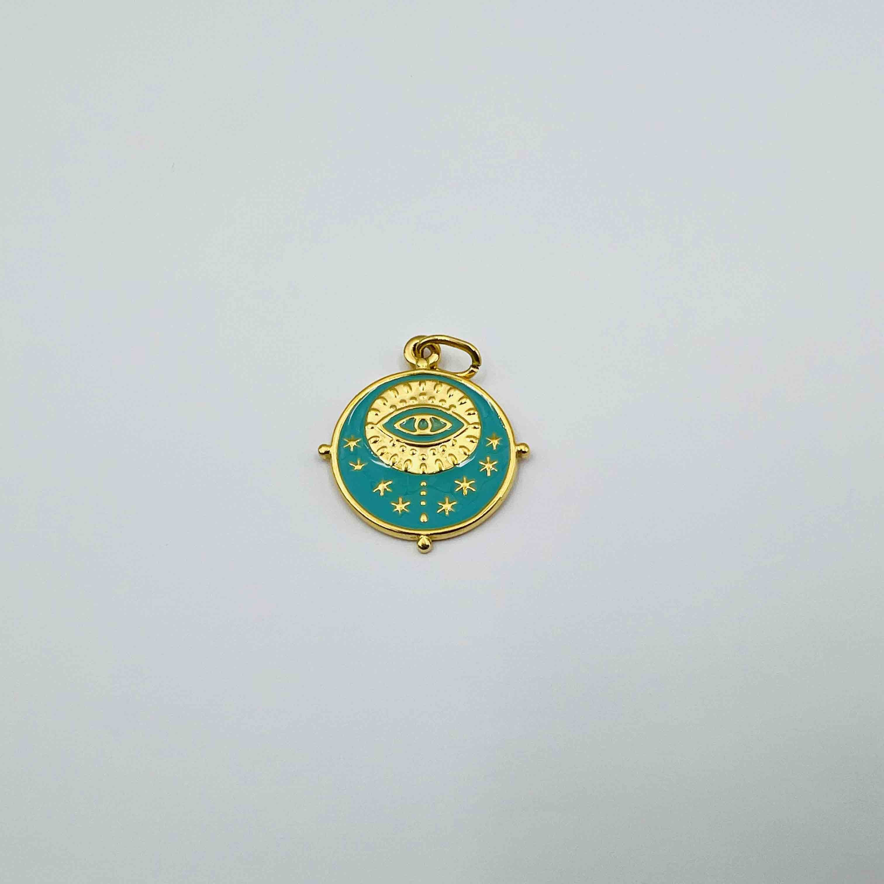 Pastille oeil étoilée (18x18mm)