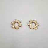 Fleur acétate pailletée x2