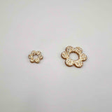 Fleur acétate pailletée x2