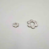 Fleur acétate pailletée x2