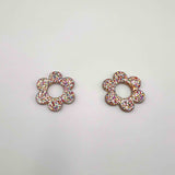 Fleur acétate pailletée x2