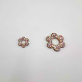 Fleur acétate pailletée x2