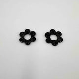 Fleur acétate pailletée x2