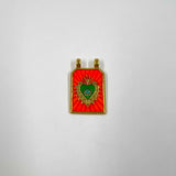 Pendentif Cœur Sacré – Émaillé Coloré