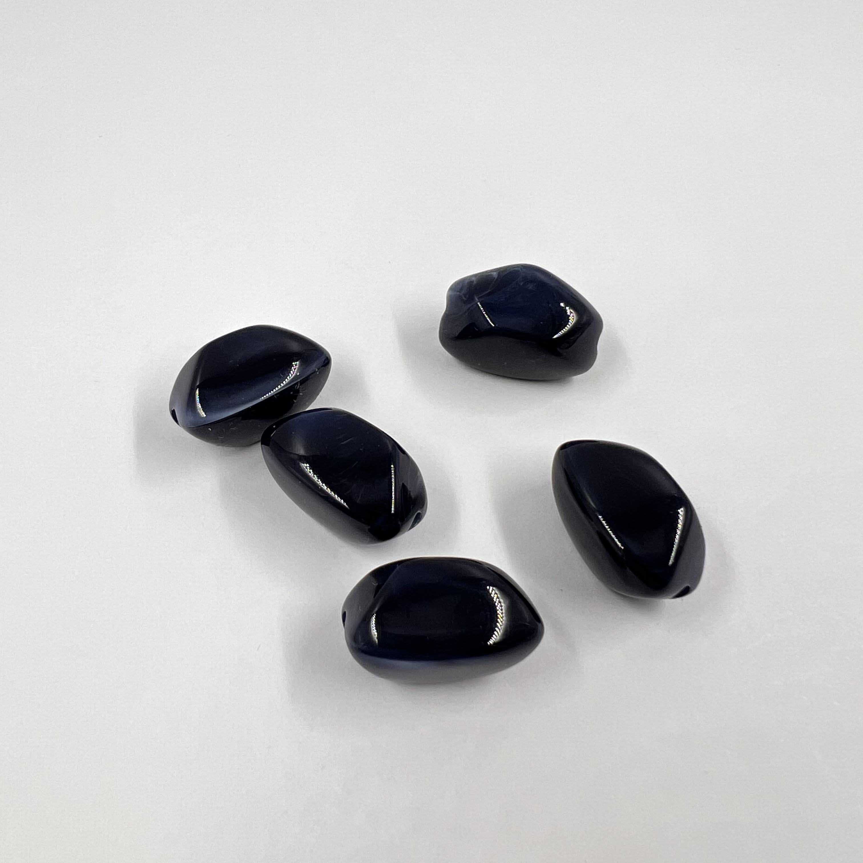 Perles graines acrylique x5