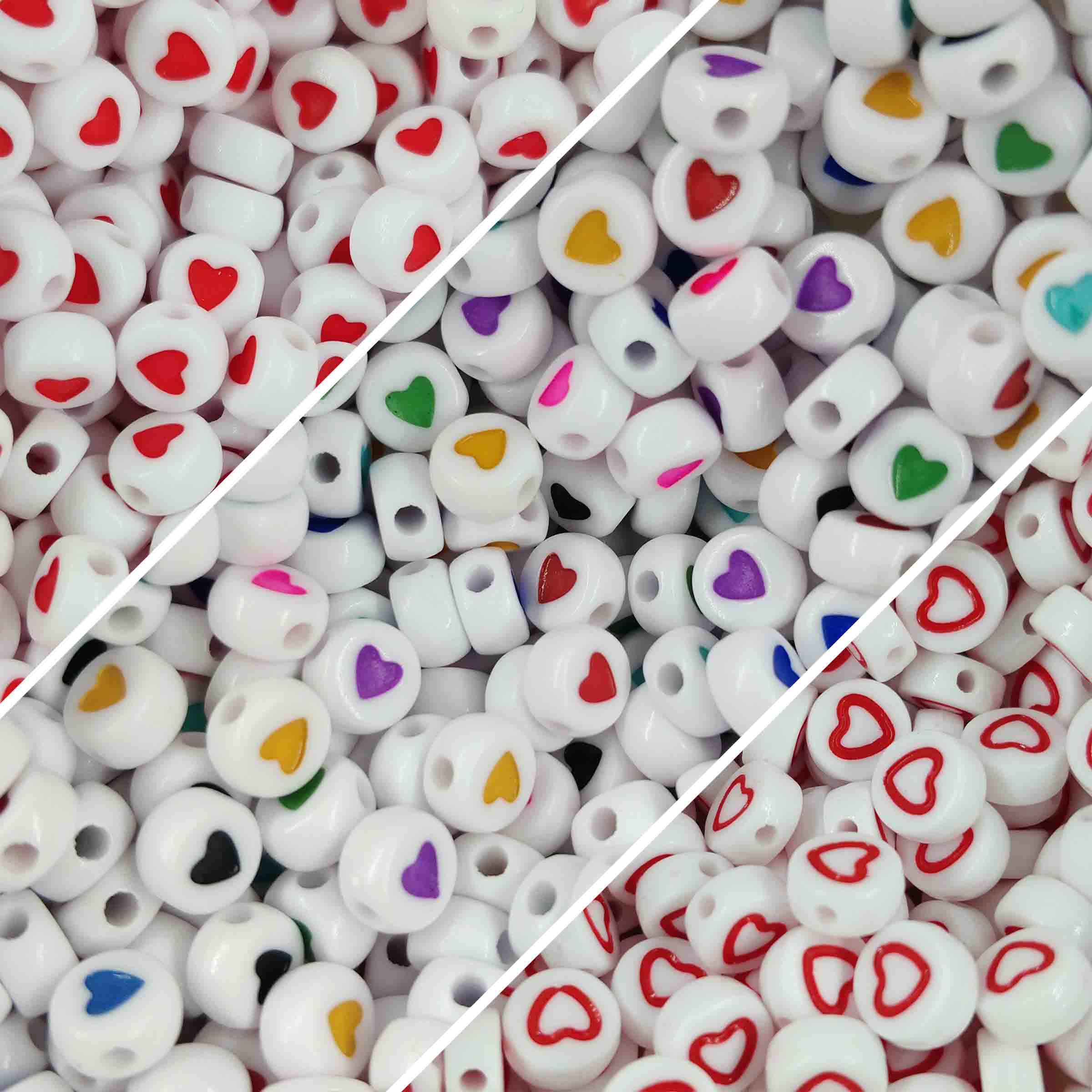 Perle gravure coeur - 10g