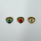 Pendentif coeur oeil