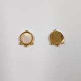 Pastille nacre 4 boucles