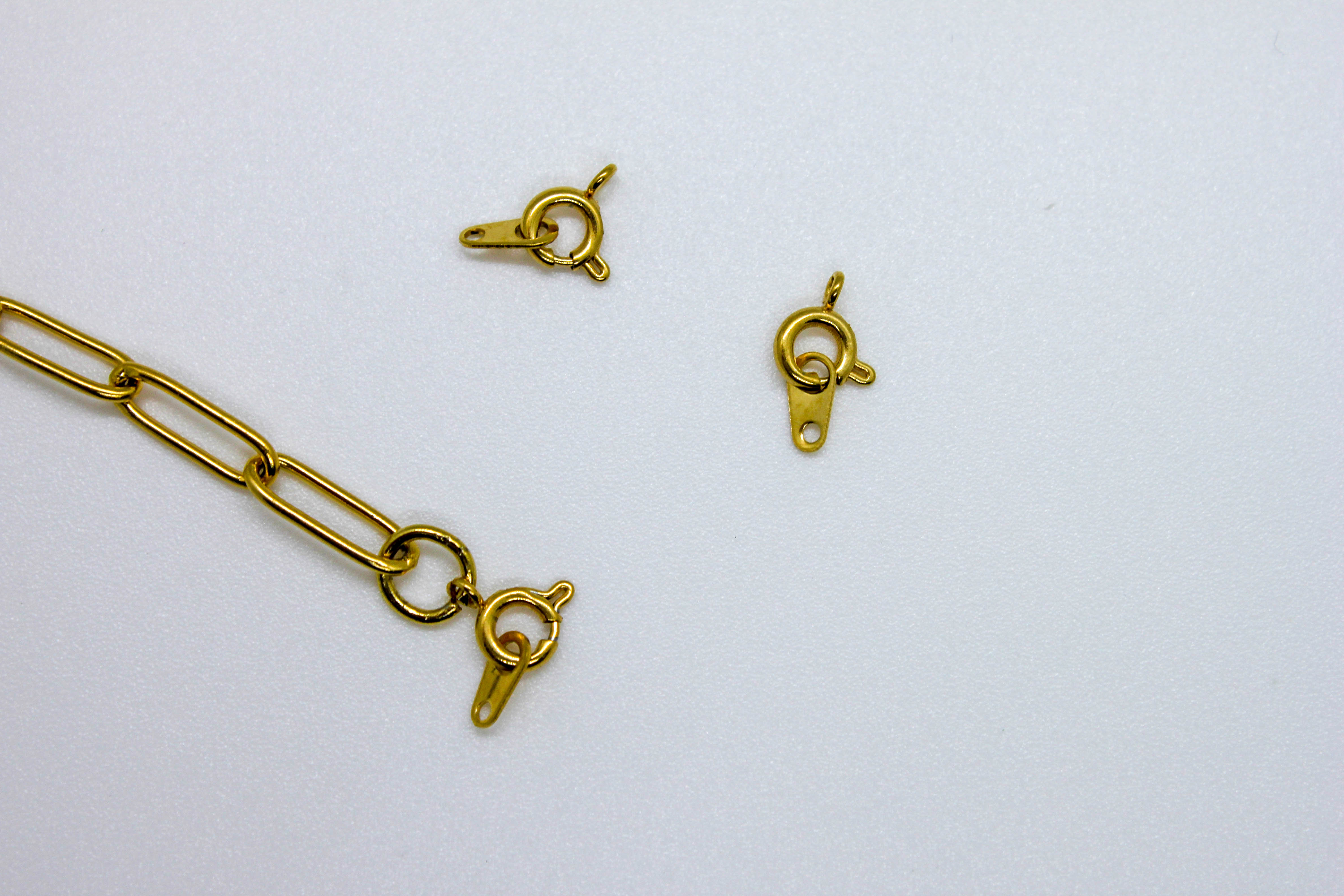 Fermoir à ressort acier x2