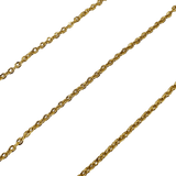 Chaine mini ovale plate