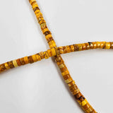 Perles Heishi en pierre 5mm - plusieurs coloris