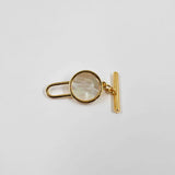 Fermoir pastille nacre