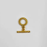 Fermoir pendule torsadé