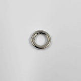 Fermoir rond acier argenté