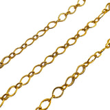 Chaîne oeuf strié plat alternée