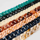 Chaîne acrylique vernie 12x15mm