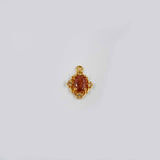 Pendentif coloré ovale