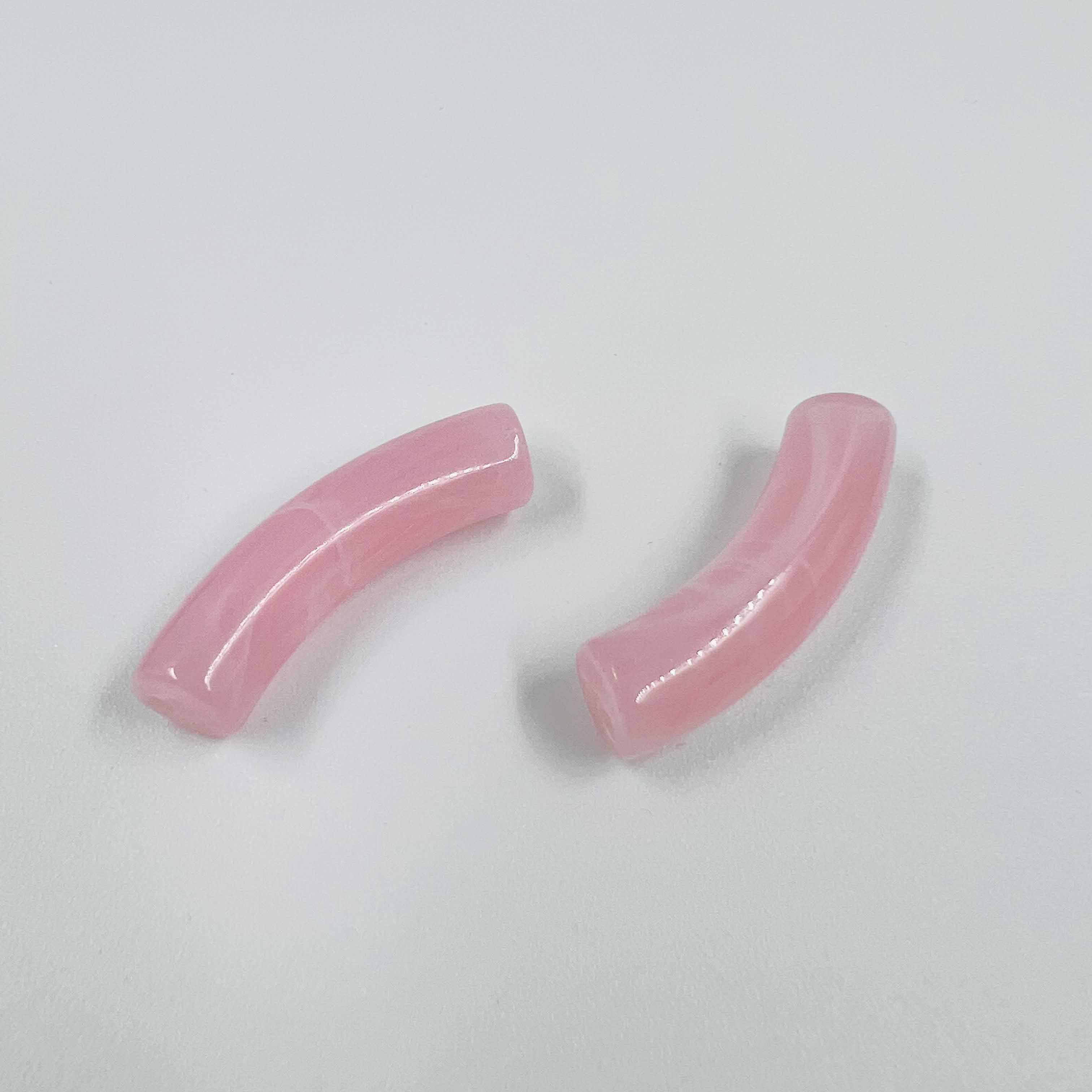 Perles tube S "Marbré" 32mm x5