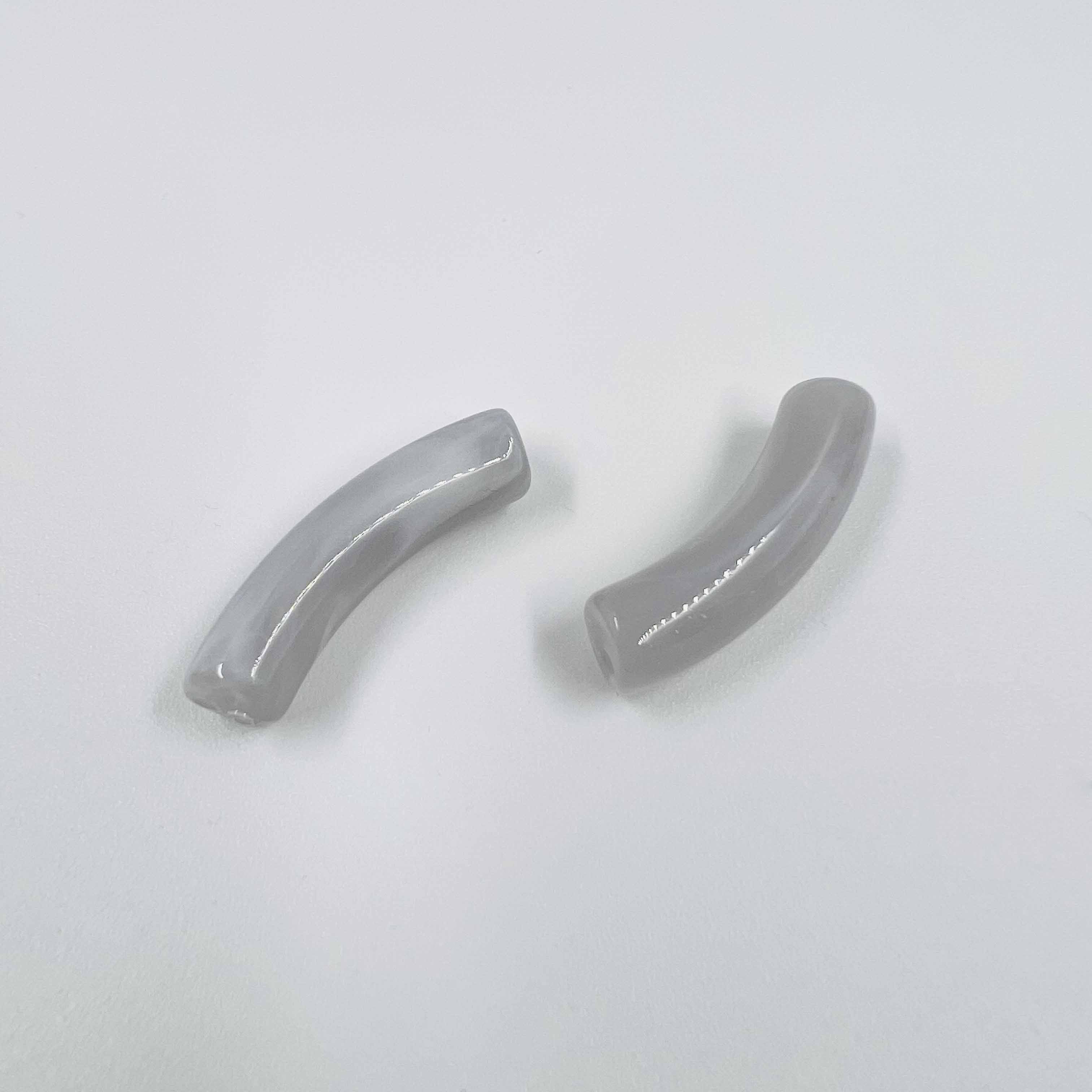 Perles tube S "Marbré" 32mm x5