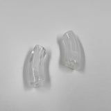 Perles tube L "Marbré" 34mm x5