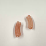 Perles tube L "Marbré" 34mm x5