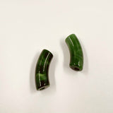 Perles tube L "Marbré" 34mm x5