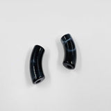 Perles tube L "Marbré" 34mm x5