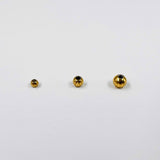 Boules ciselées dorées x5