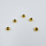 Boules ciselées dorées x5