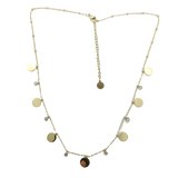 Collier à pastille et pierre