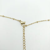 Collier à pastille et pierre