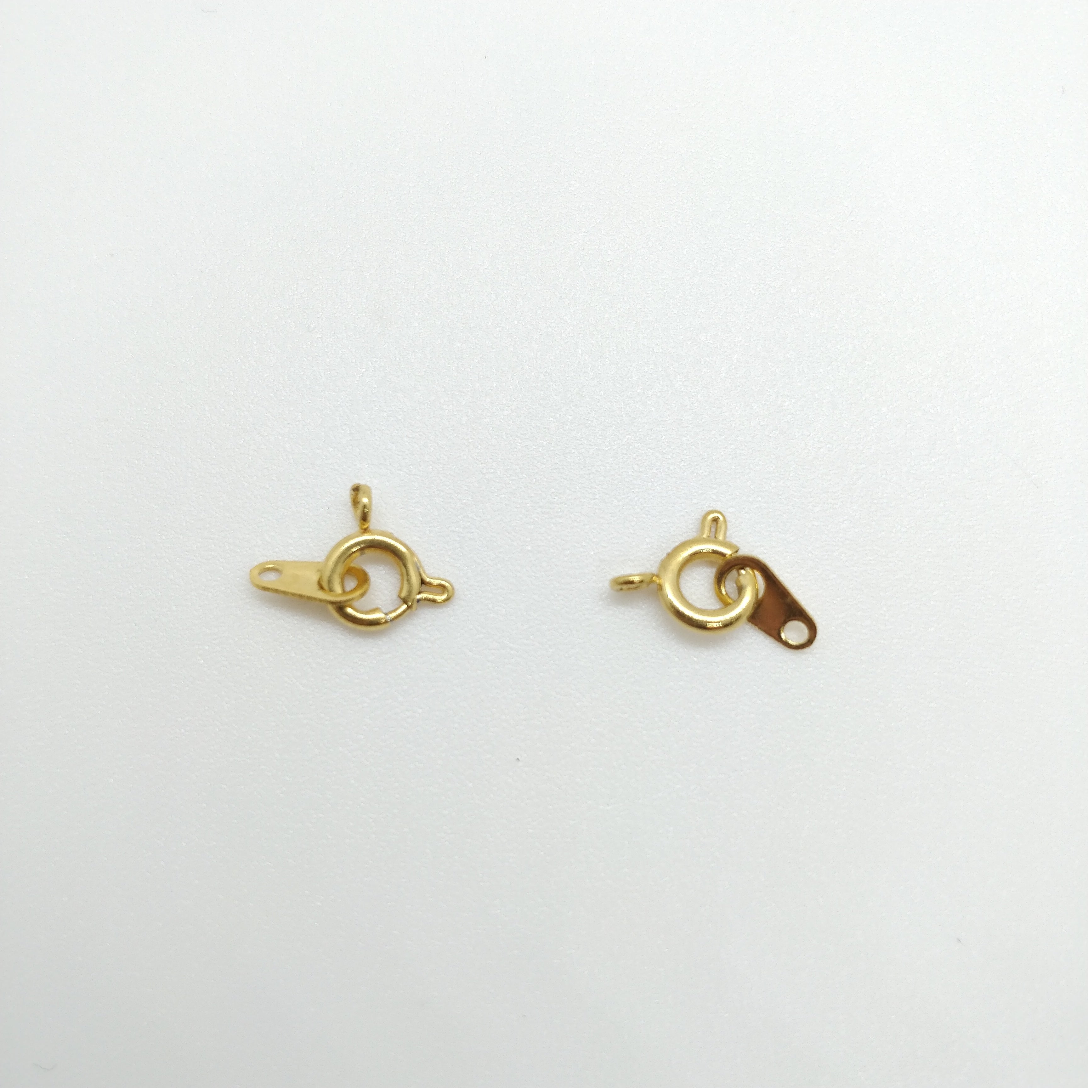 Fermoir à ressort doré x2