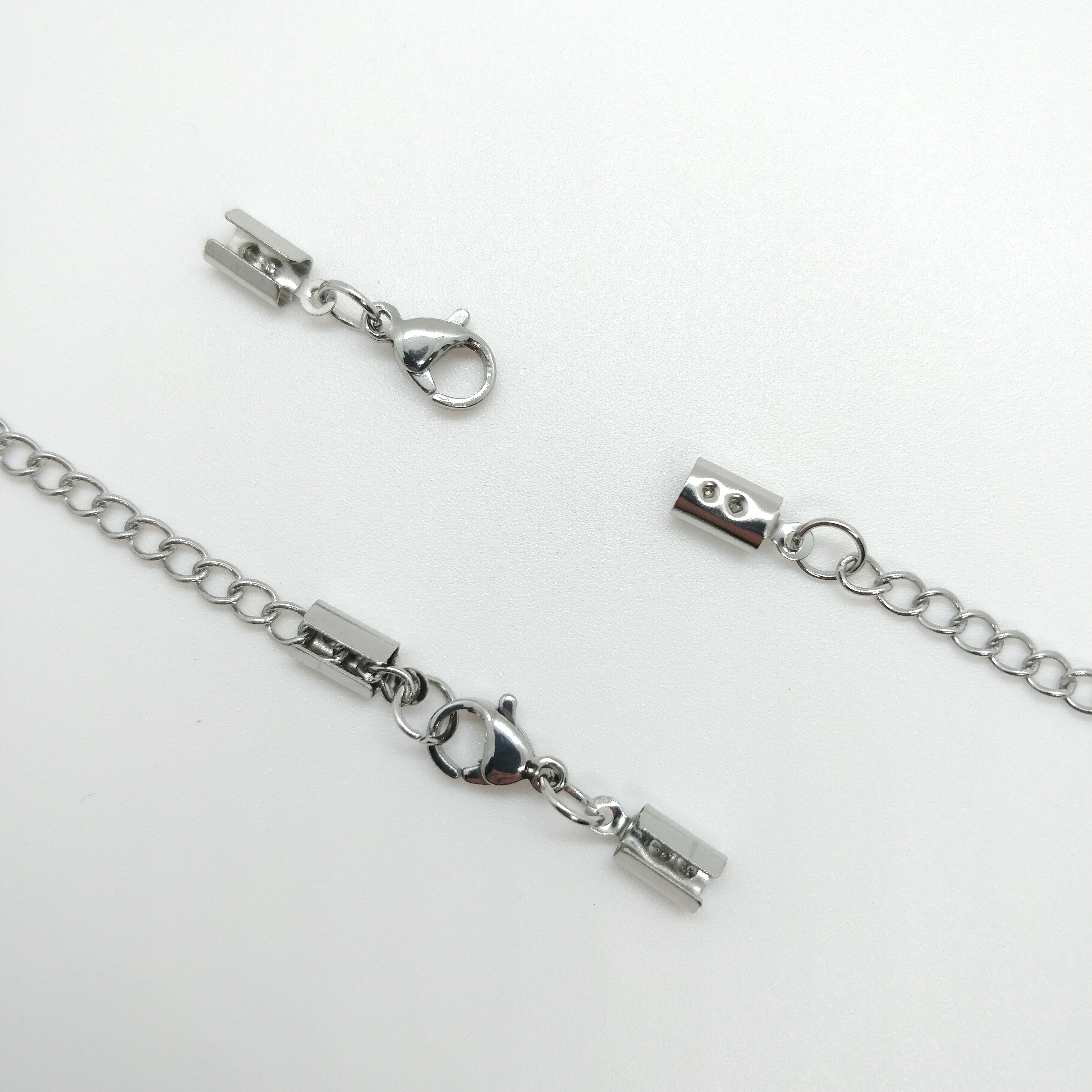 Fermoir mousqueton avec rallonge acier