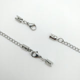 Fermoir mousqueton avec rallonge acier