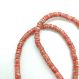 Perles Heishi en pierre 5mm - plusieurs coloris